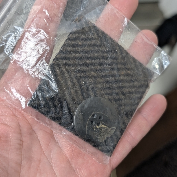 Wool Cashmere Herringbone Overcoat, Black & Brown, Weather Report, Size 38R / M - Picture 13 of 13